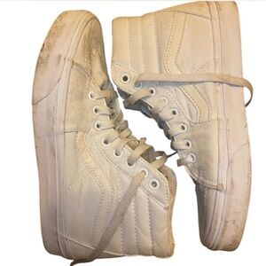 SK8-hi white vans high top sneakers